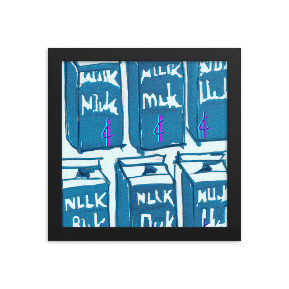 Milk 003 Framed Poster