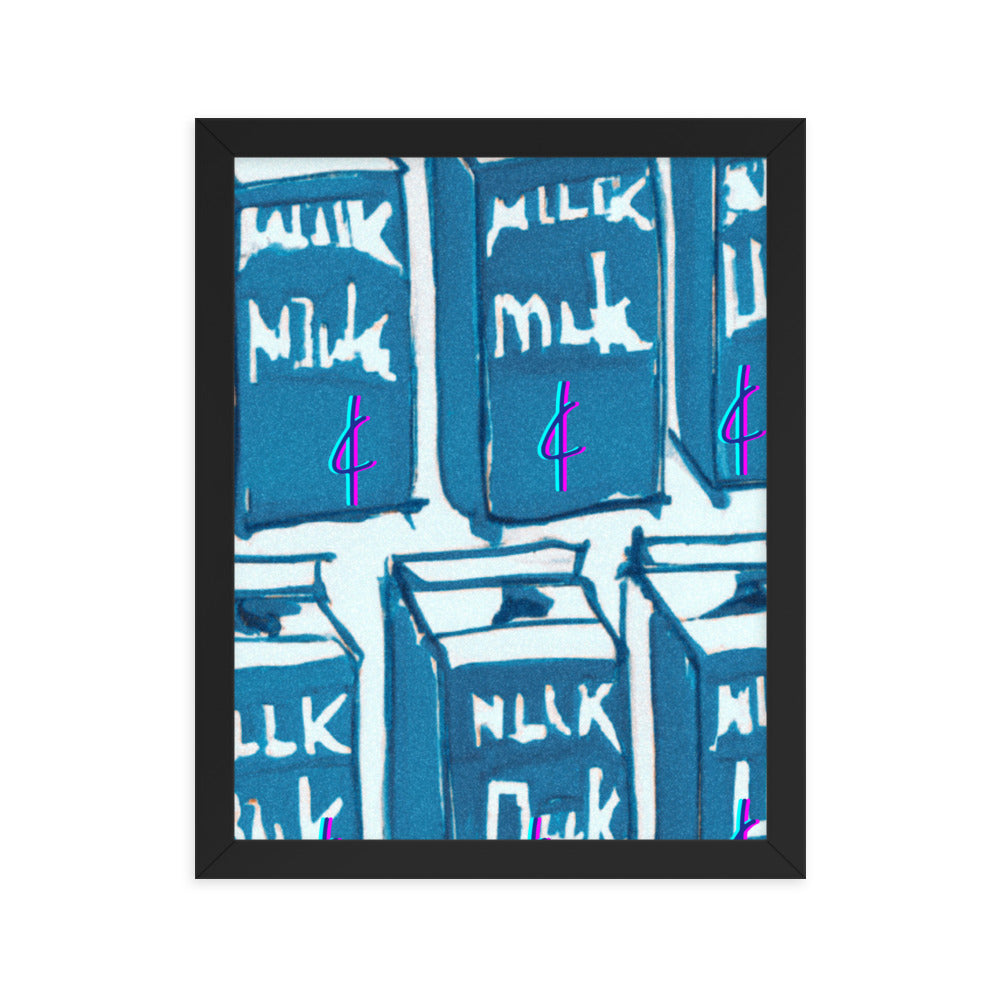 Milk 003 Framed Poster