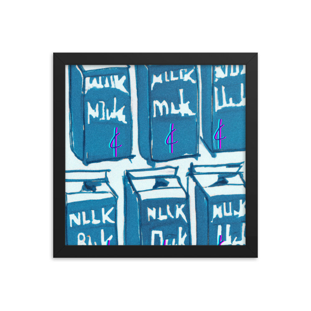 Milk 003 Framed Poster