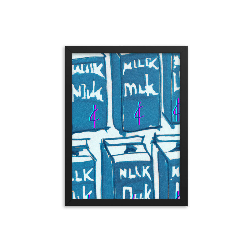 Milk 003 Framed Poster