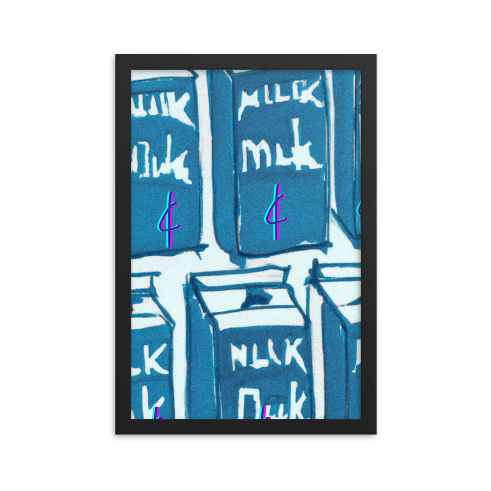 Milk 003 Framed Poster