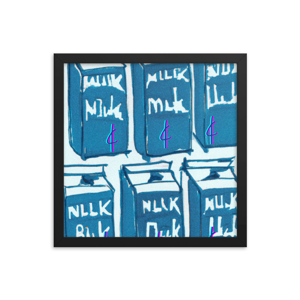 Milk 003 Framed Poster