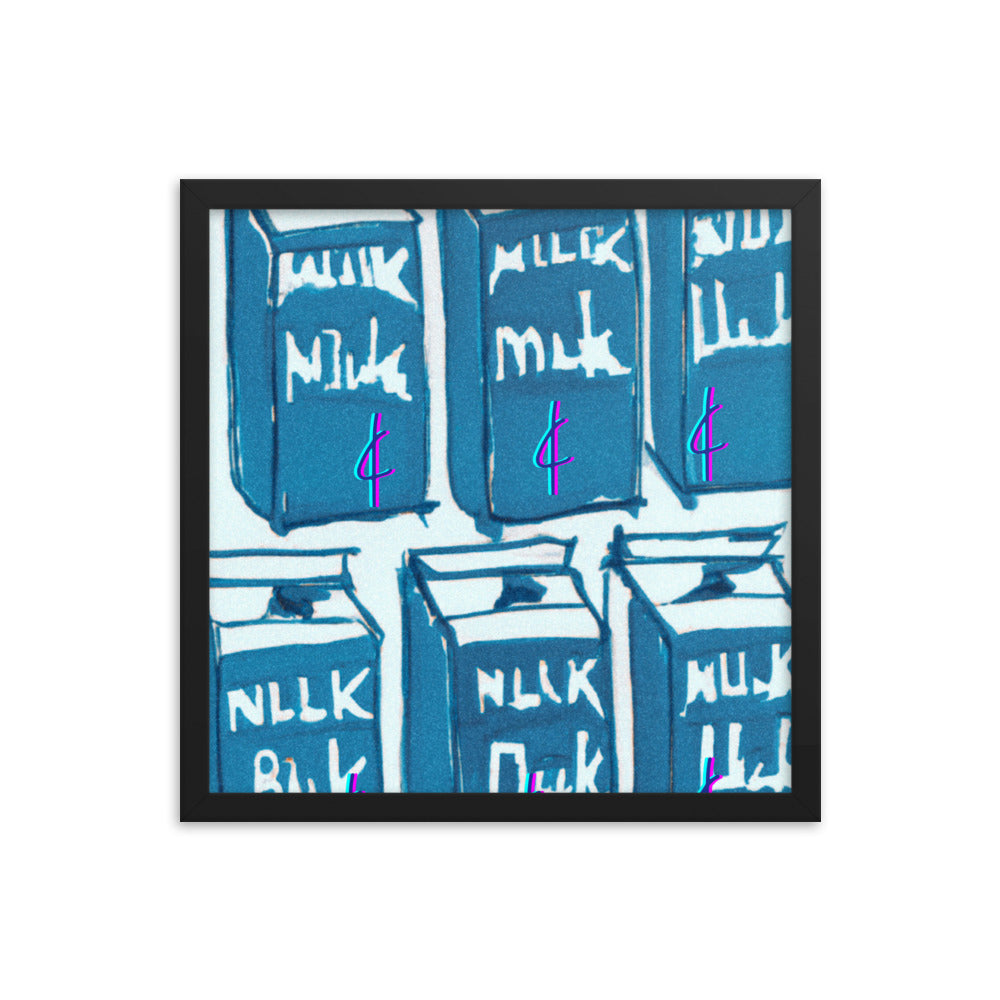 Milk 003 Framed Poster