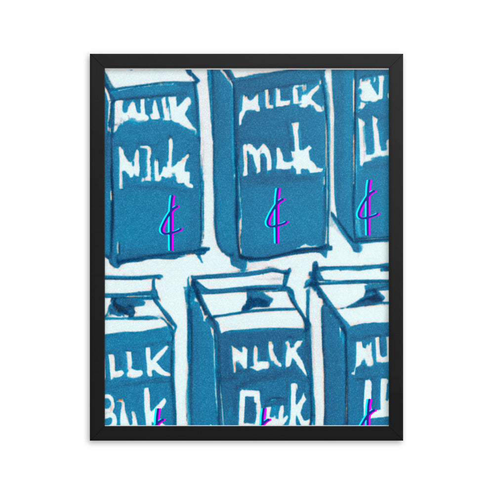 Milk 003 Framed Poster