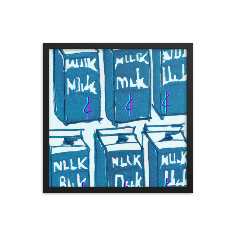 Milk 003 Framed Poster