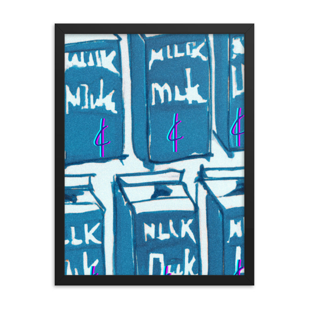 Milk 003 Framed Poster