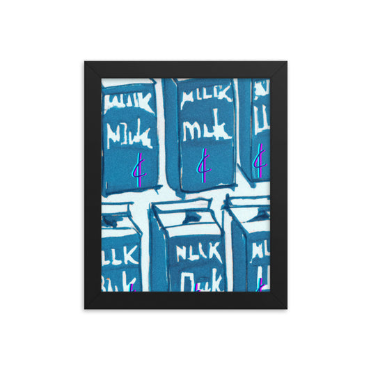 Milk 003 Framed Poster