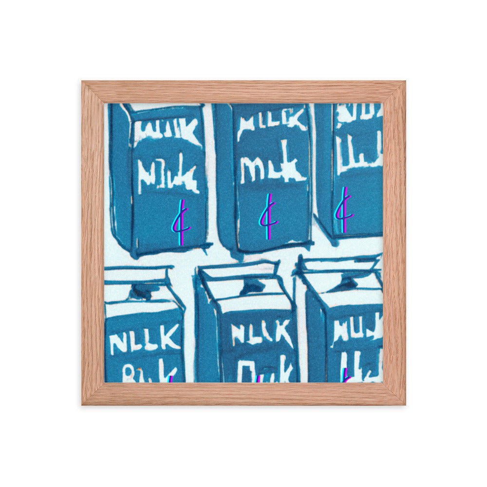 Milk 003 Framed Poster