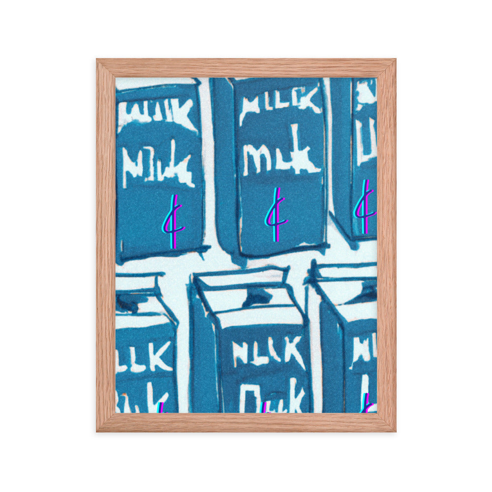 Milk 003 Framed Poster