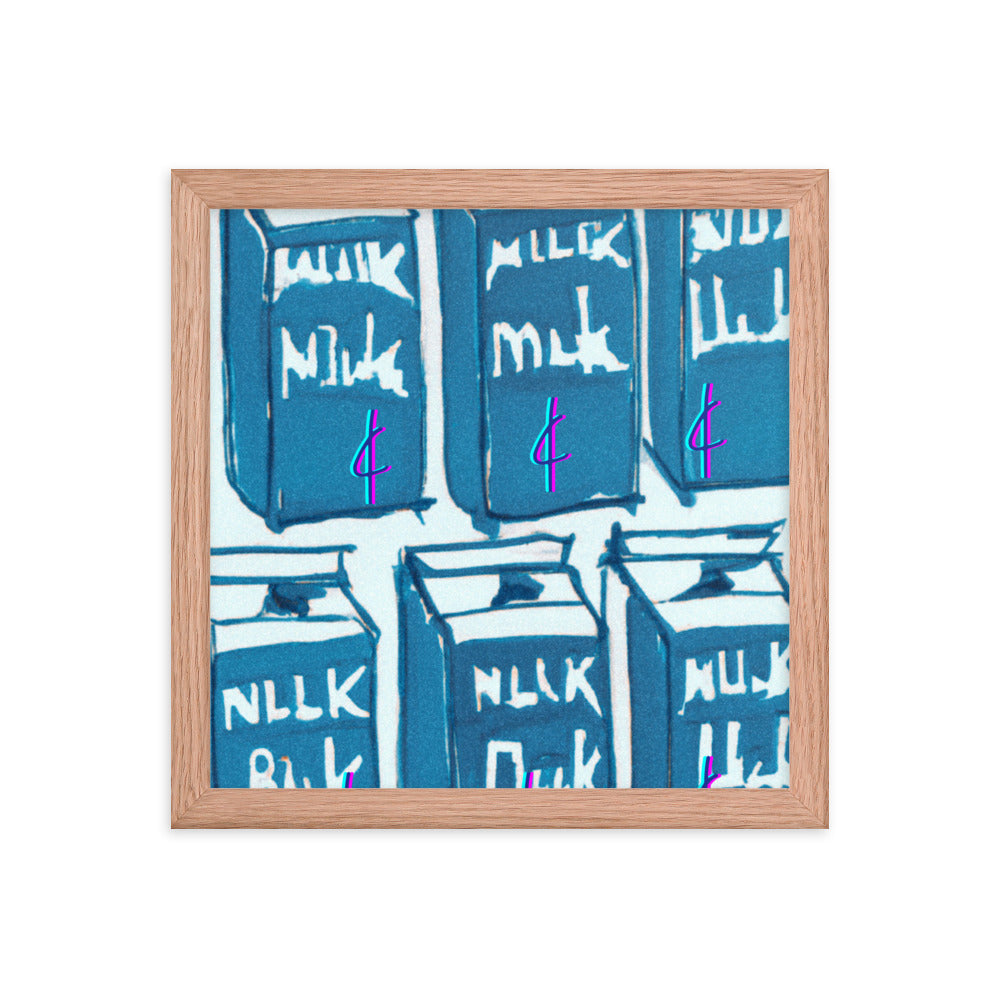 Milk 003 Framed Poster