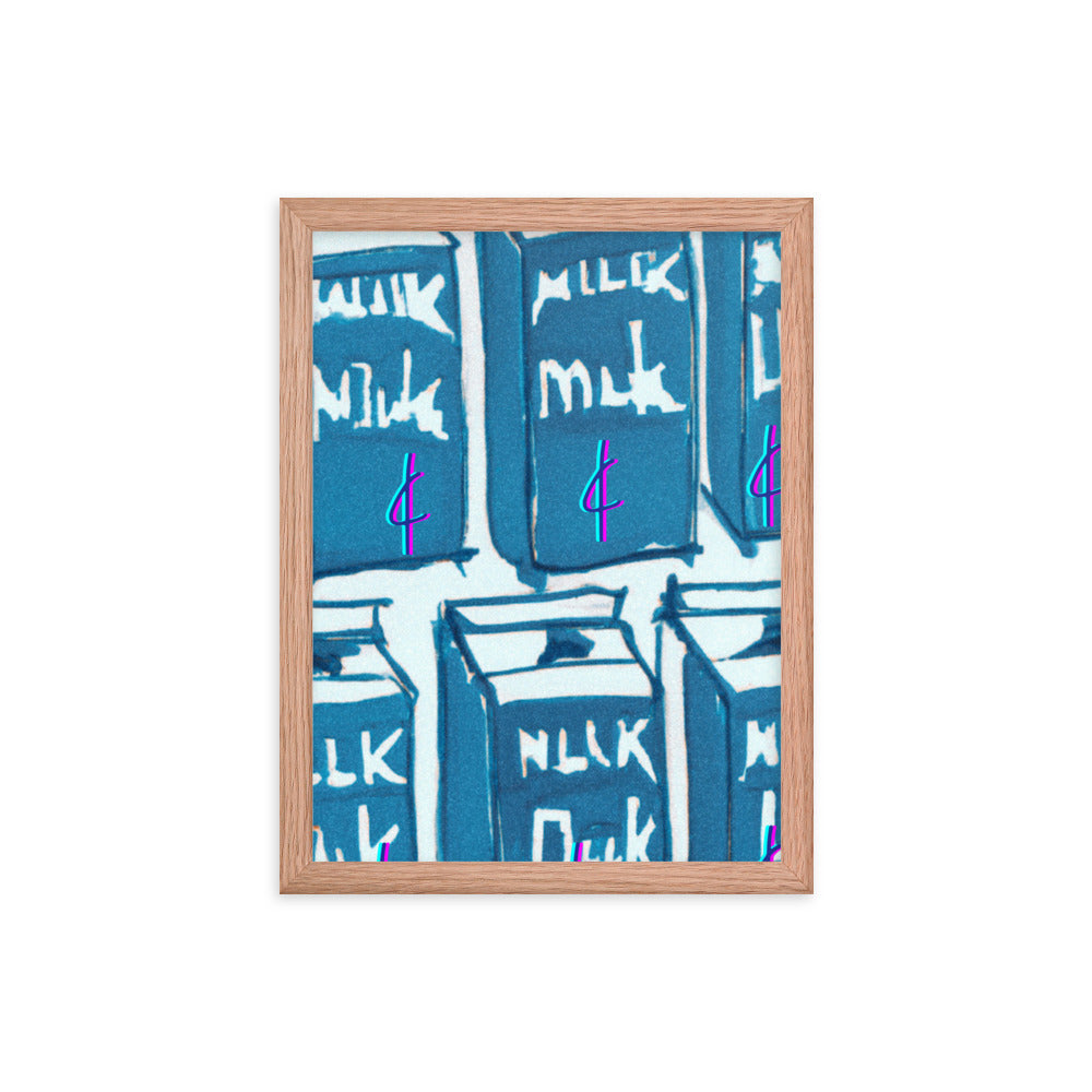 Milk 003 Framed Poster