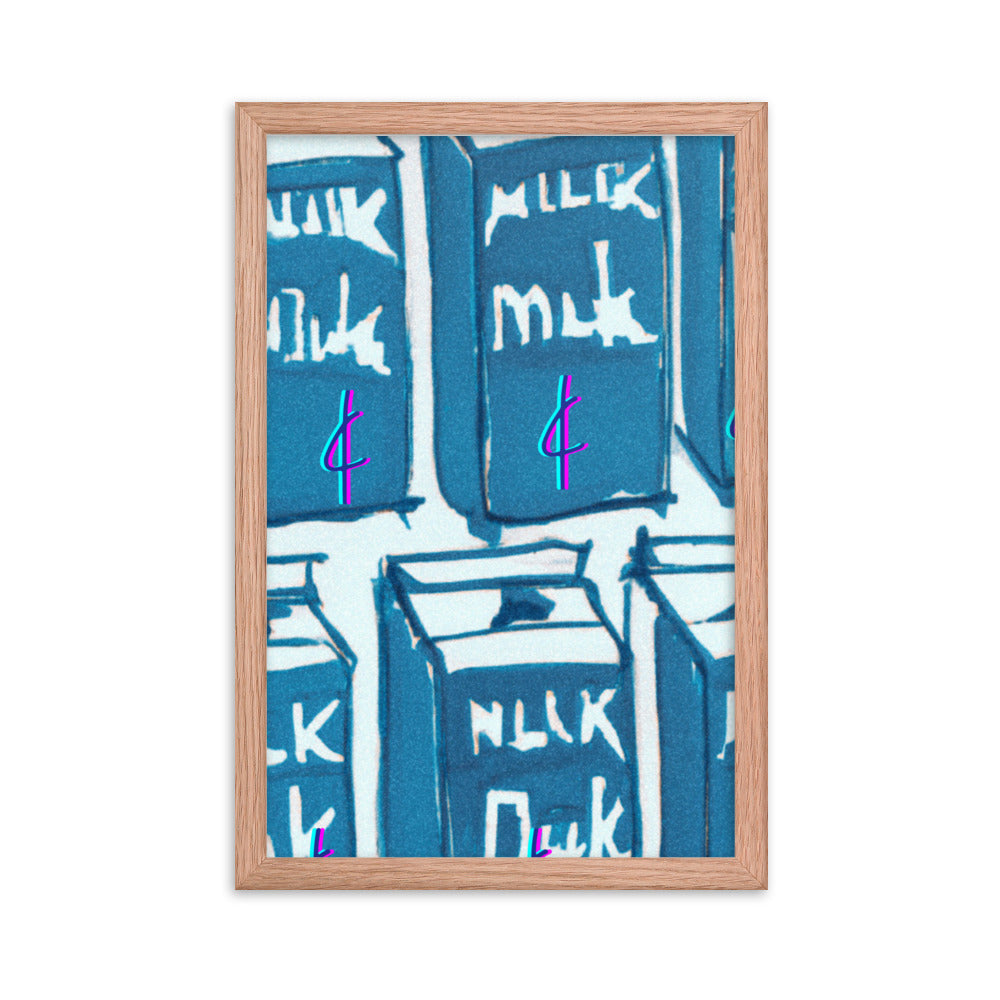 Milk 003 Framed Poster