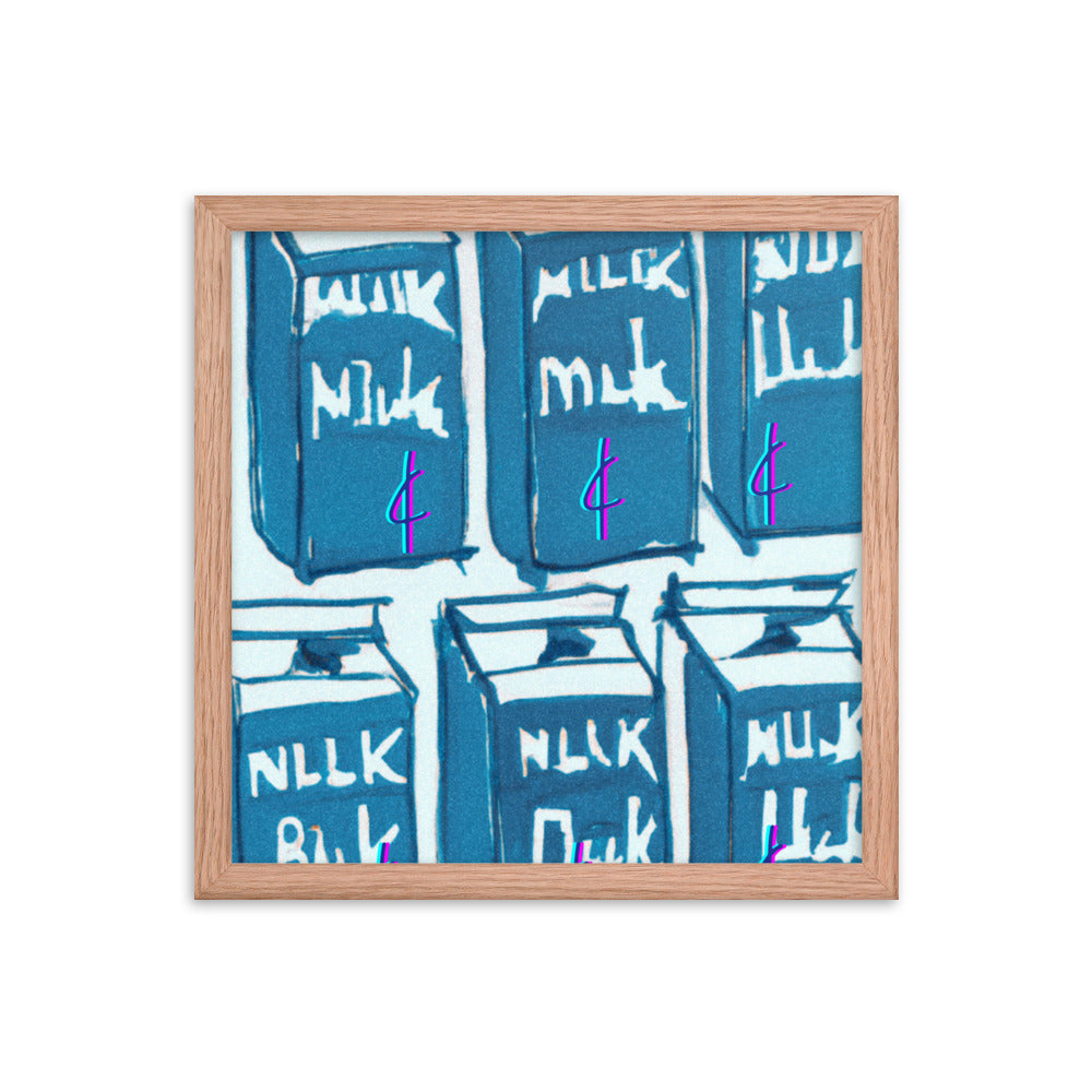 Milk 003 Framed Poster