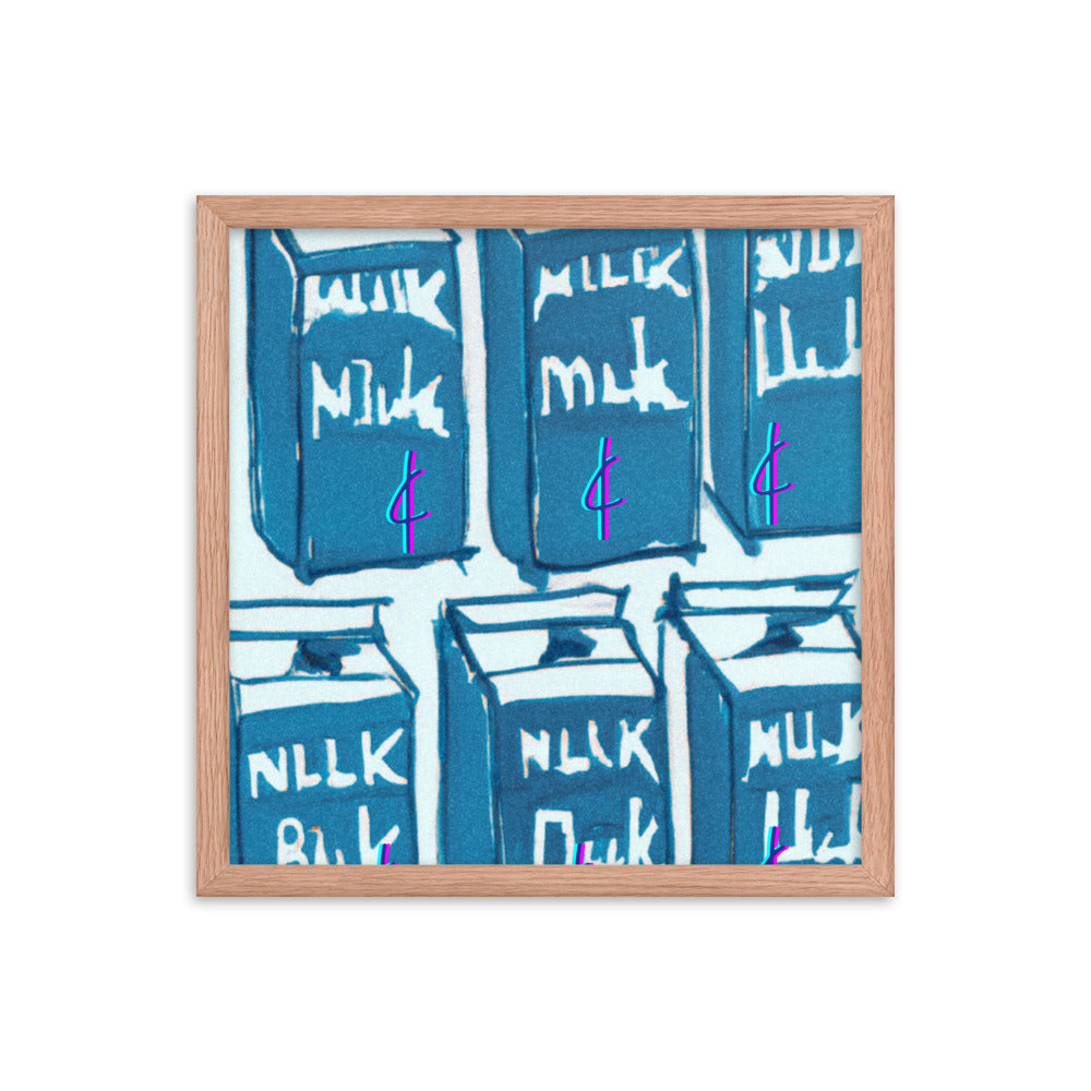 Milk 003 Framed Poster