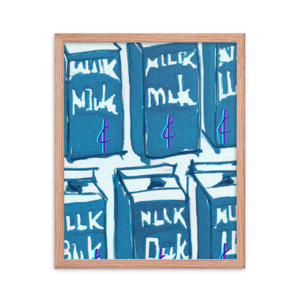 Milk 003 Framed Poster