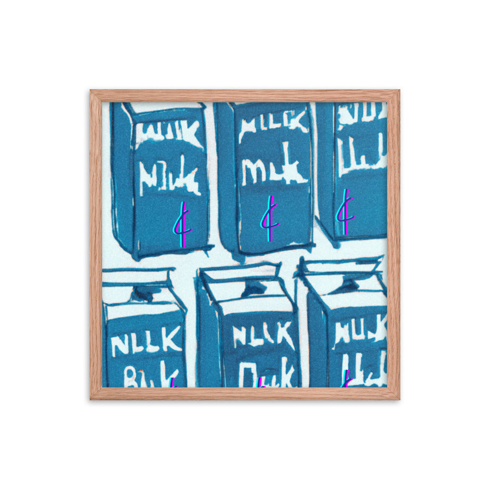 Milk 003 Framed Poster