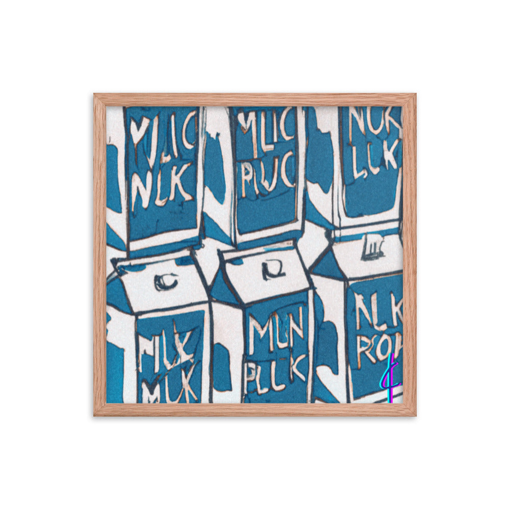 Milk 004 Framed Poster