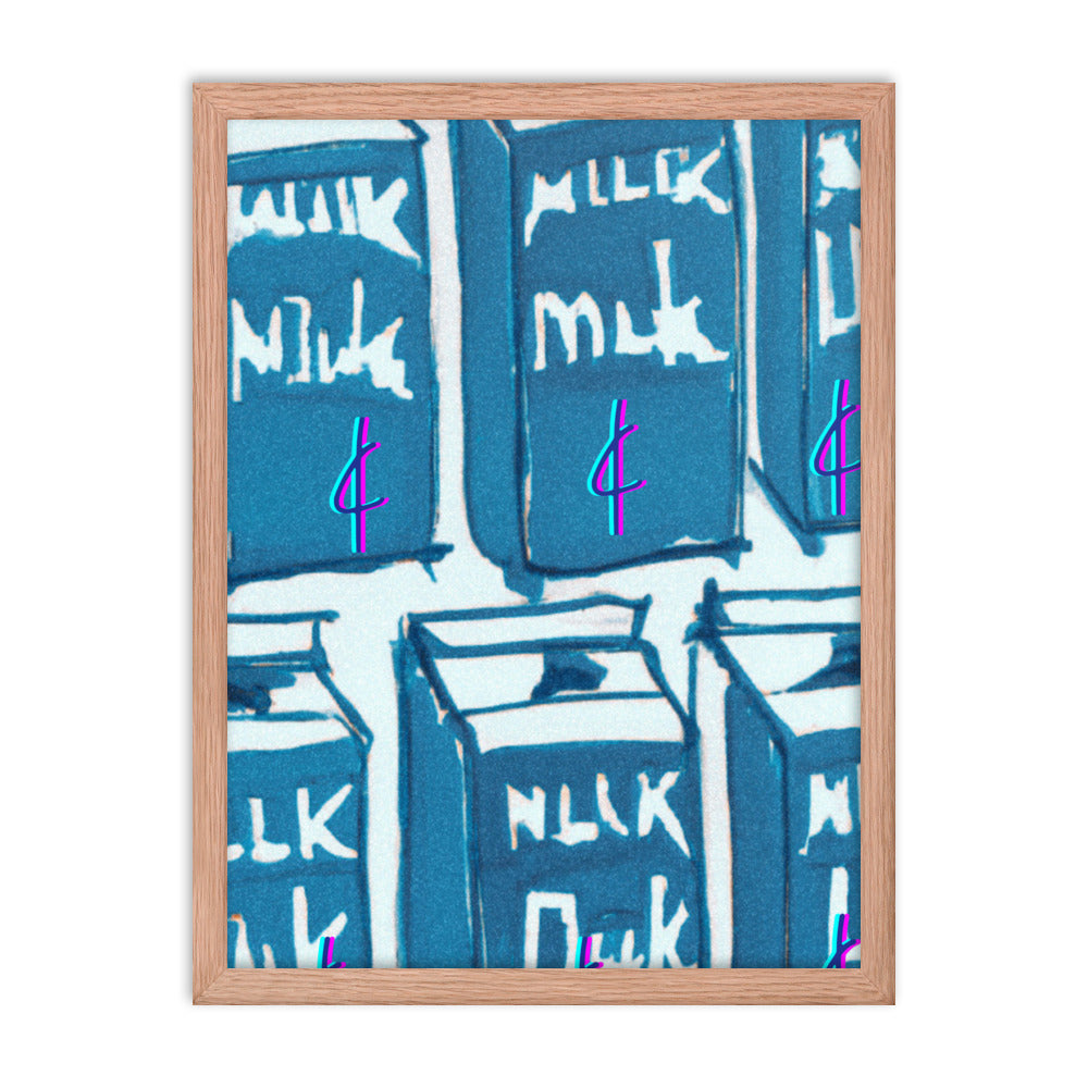 Milk 003 Framed Poster