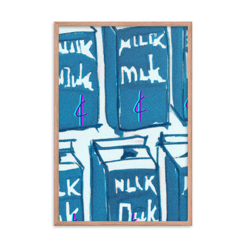 Milk 003 Framed Poster