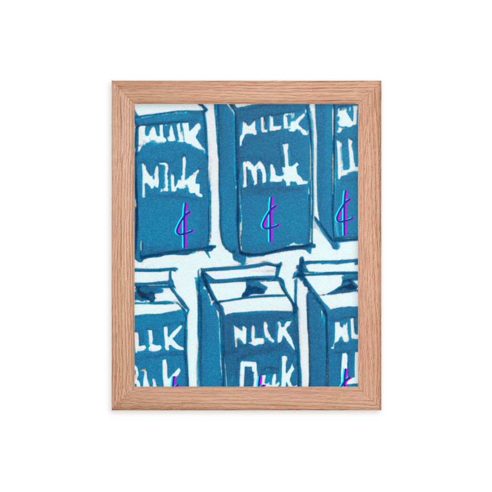 Milk 003 Framed Poster