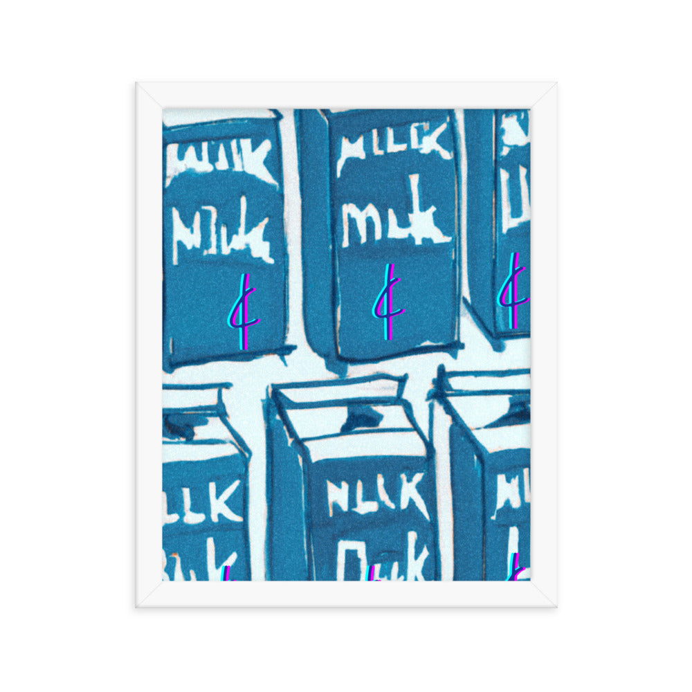 Milk 003 Framed Poster