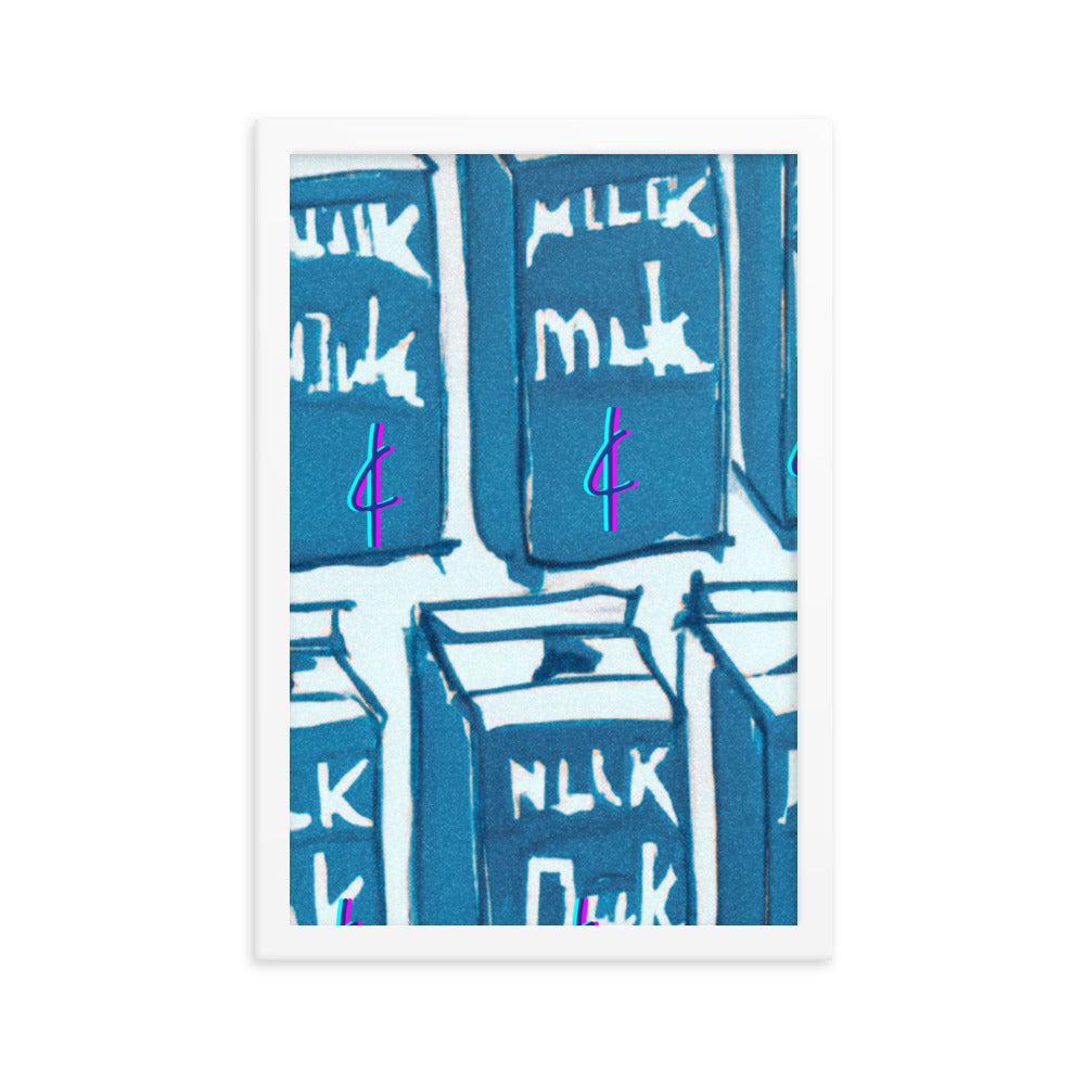 Milk 003 Framed Poster