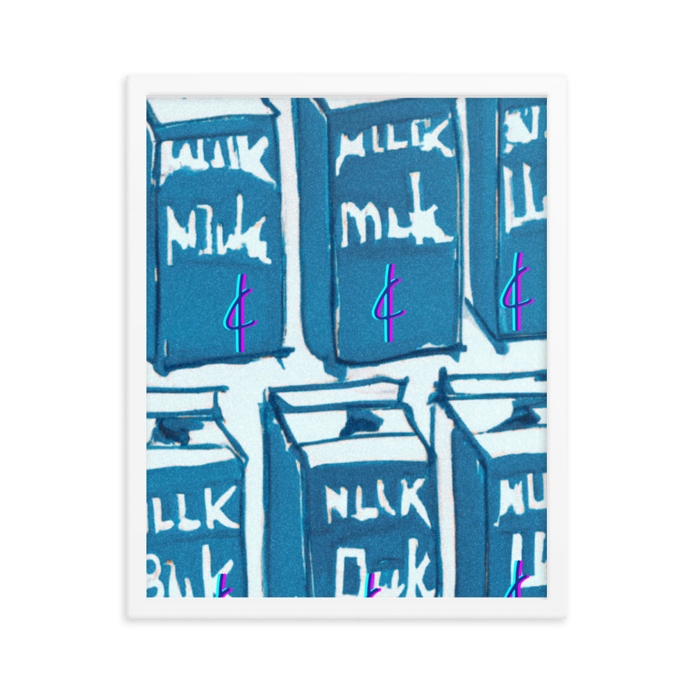 Milk 003 Framed Poster