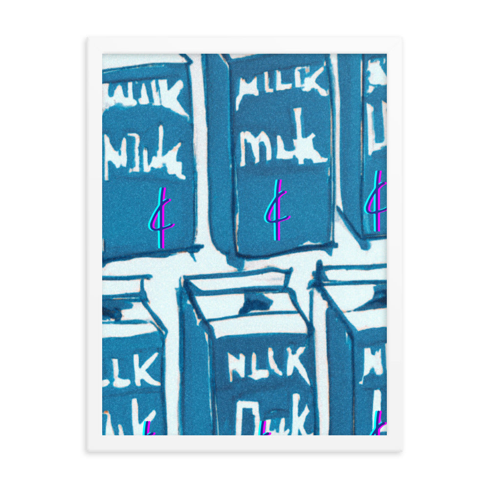 Milk 003 Framed Poster