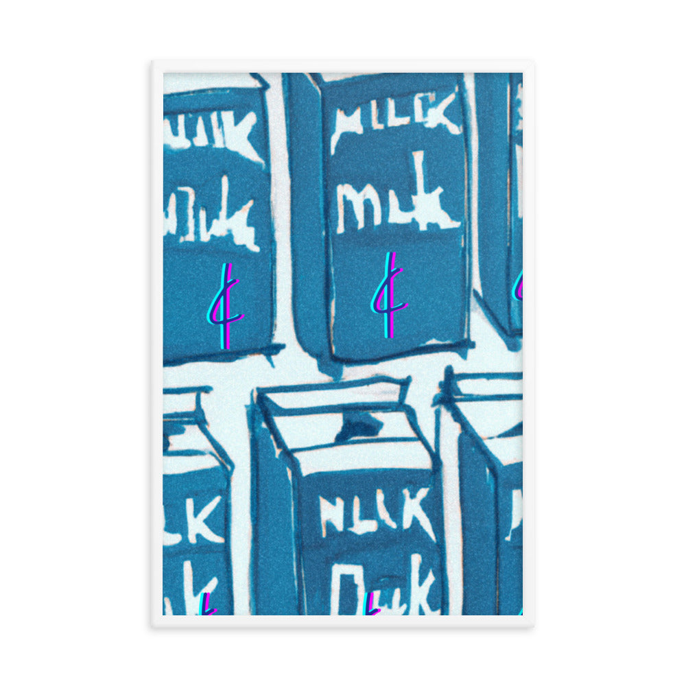 Milk 003 Framed Poster