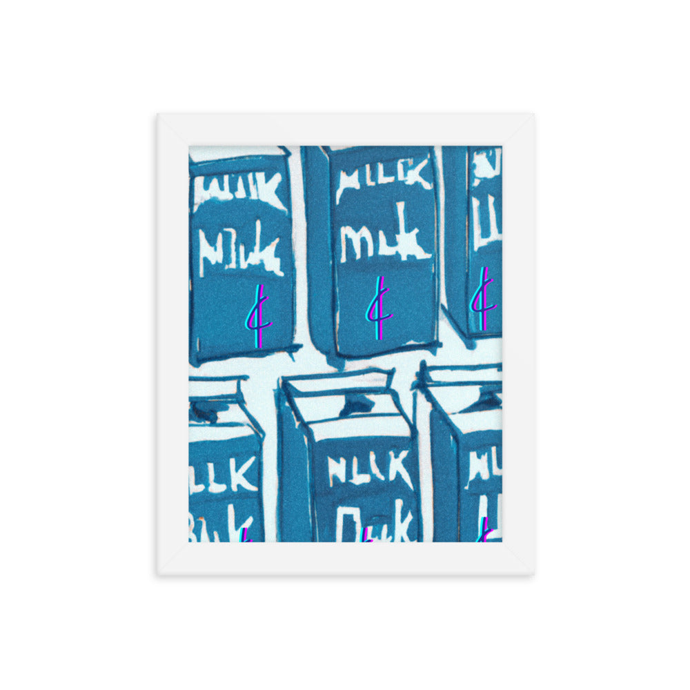 Milk 003 Framed Poster